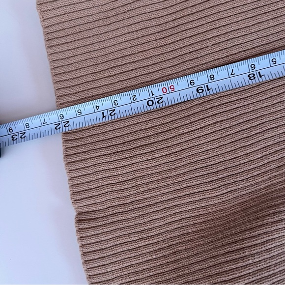 Vintage 90 Y2K Liz Claiborne Ribbed Camel Turtleneck Sweater Cotton Fitted - Picture 11 of 17